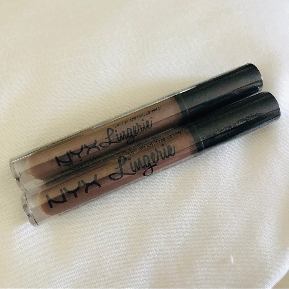 🆕💋Bundle of 2 Nude NYX Lip Lingerie Lipsticks - Picture 3 of 5